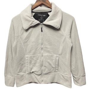 Calvin Klein performance fleece full zip long sleeve outdoor activewear jacket